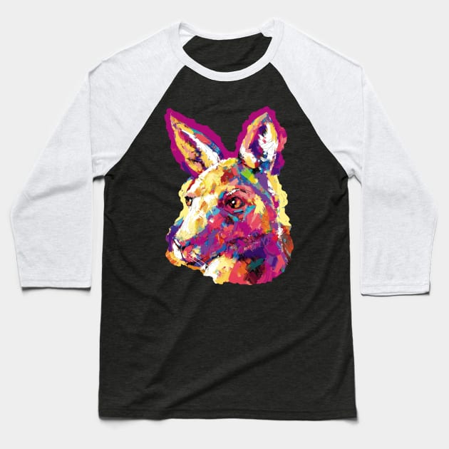 Kangaroo Lover Baseball T-Shirt by mailsoncello